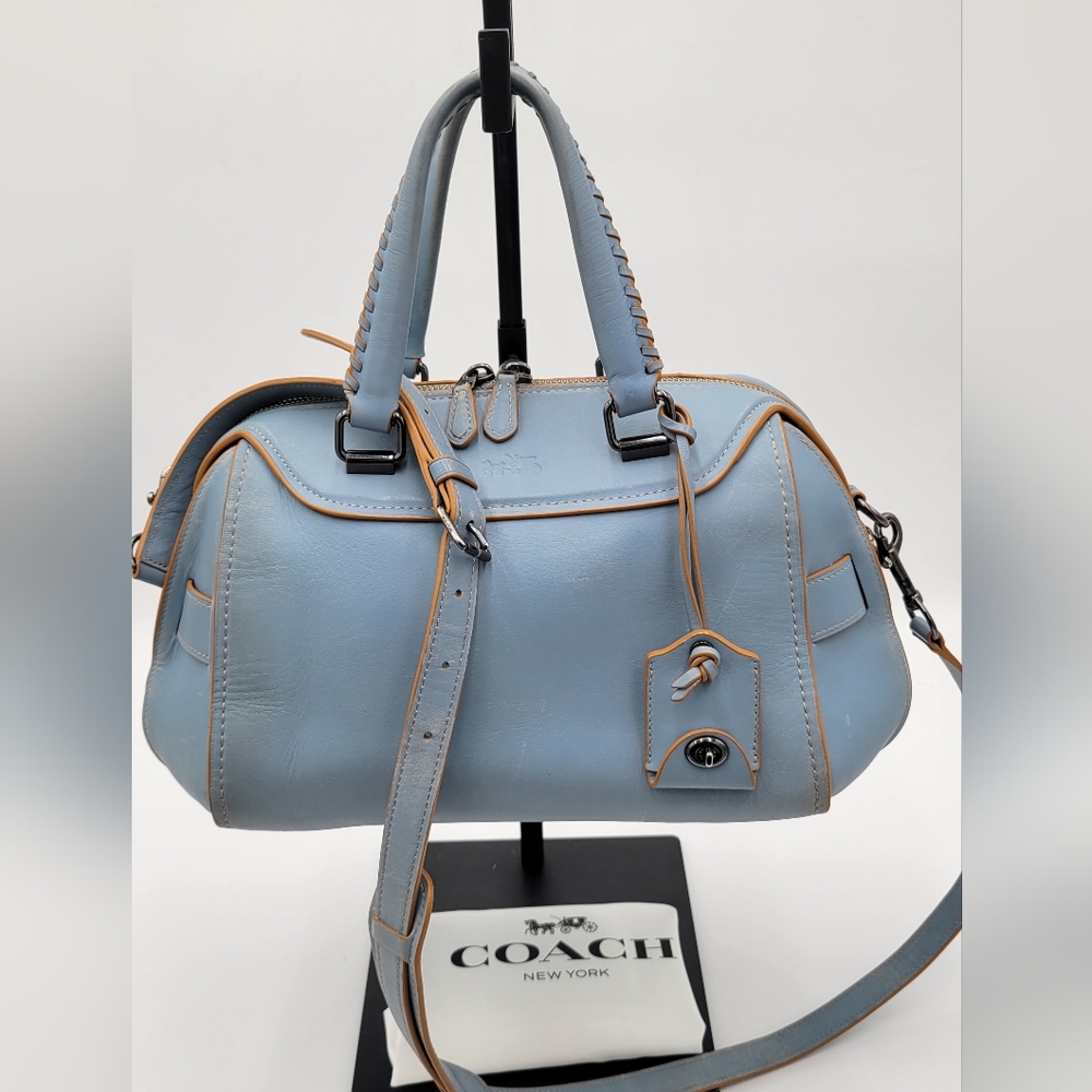 Coach Ace Satchel, GUC, Cornflower Blue - Picture 13 of 16